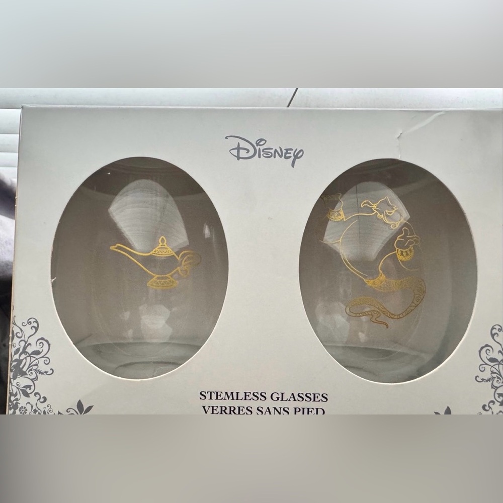 Disney Aladdin Stemless Glasses